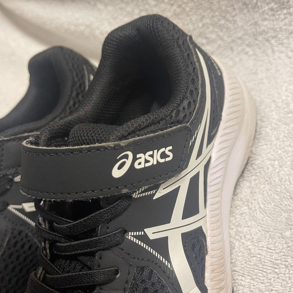 Asics Kids Boys Youth Contend 7 Black White Sneaker Running Shoes 1.5 - Picture 7 of 11